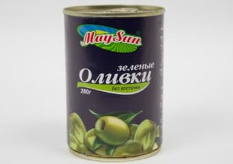 Оливки без косточки 280 гр, MaySun