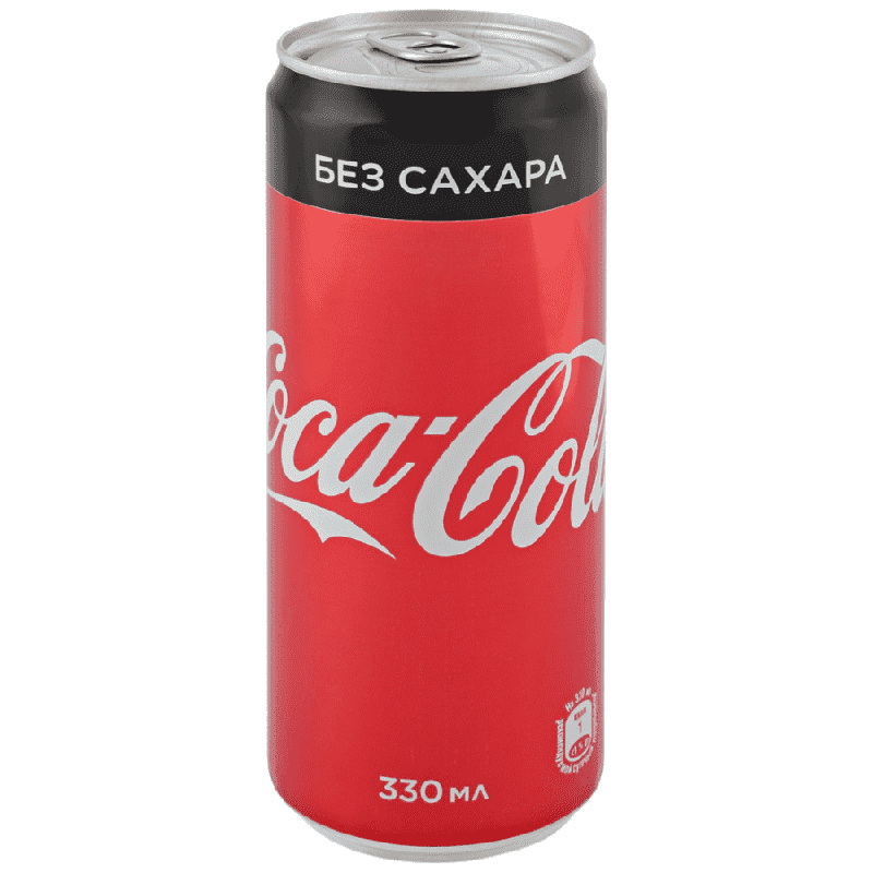 

Напиток газированный без сахара «Zero» 0,33 л, Coca-Cola