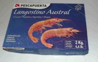 Креветки красные "Langostino" L1 11/20 с головой  2 кг, Estrella Patagonica