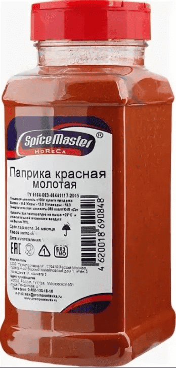 

Специи паприка красная молотая 400 г, Spice Master