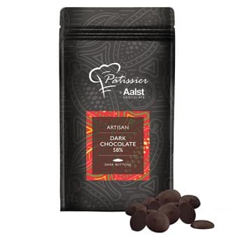 Шоколад темный в дисках 58%, 0,5 кг, PATISSIER