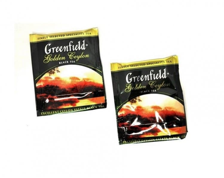 Чай черный "Голден Цейлон" в пакетиках, 100 х 2г, Greenfield