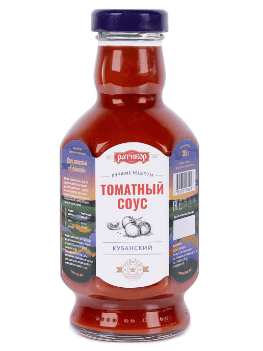 

Соус томатный «Кубанский» 385 г, Ратибор