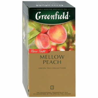 Чай зеленый в пакетиках «Меллоу Пич» 1,8 г х 25, Greenfield