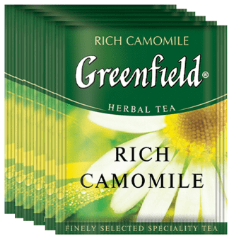 Чай травяной в пакетиках «Рич Камомайл» 100 х 1,5 г, Greenfield