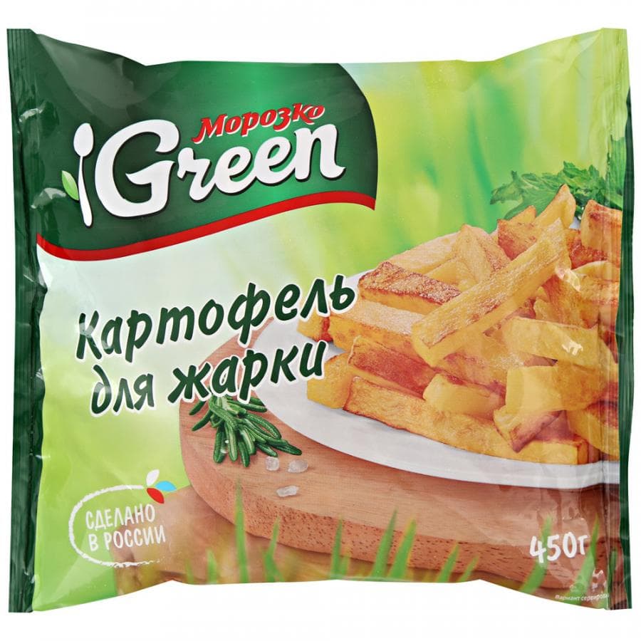 

Картофель-фри 450 г, Морозко Green