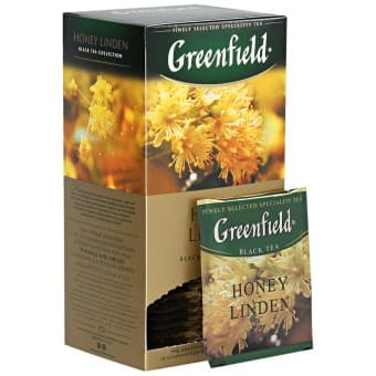 Чай черный в пакетиках "Хани Линден" 25 х1,5 г, Greenfield