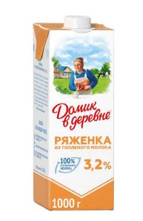 

Ряженка 3,2% 1л , Домик в Деревне