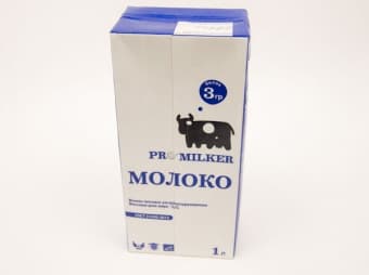 Молоко 3,2% ультрапастеризованное 1 л, Promilker