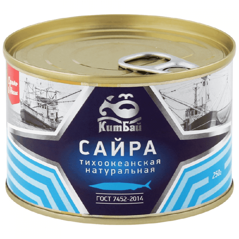 

Сайра натуральная 250 г, КитБай