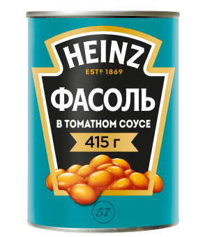 Фасоль белая в томатном соусе HEINZ 415 гр