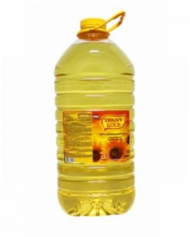 Масло подсолнечное рафинированное 5л, Sunny Gold