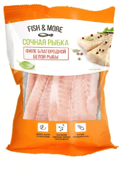 Палтус филе без шкуры 0,5 кг с/м, Fish&More