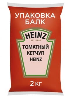 КЕТЧУП томатный балк 2 кг без коннектора, HEINZ, Россия