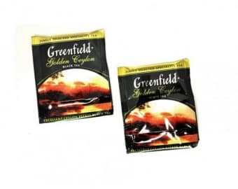 Чай черный "Голден Цейлон" в пакетиках, 100 х 2г, Greenfield