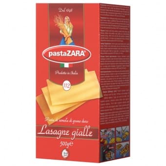 Макароны листы для Лазаньи №112 Pasta Zara 500 гр