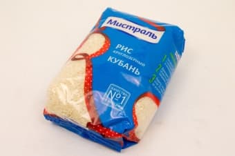 Рис белый круглозерный Кубань 900 гр, Мистраль
