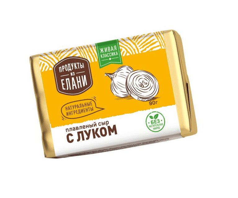 

Сыр плавленый с луком 50% 90 г, Продукты из Елании