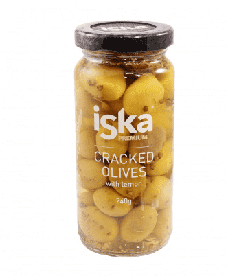Оливки колотые с лимоном 240 г, ISKA