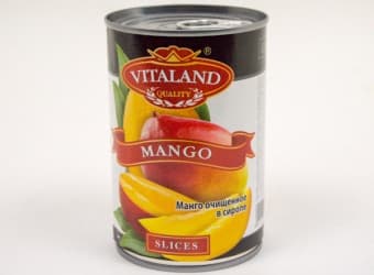 Манго в сиропе Vitaland 425 гр