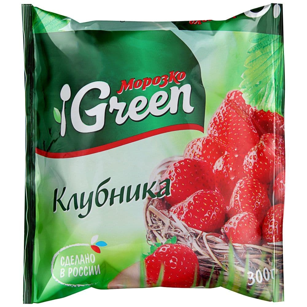 

Клубника 300 г с/м, Морозко Green