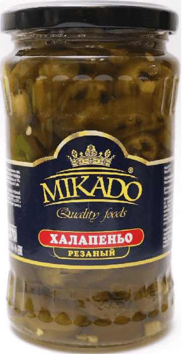 

Перец халапеньо зеленый резаный 370 мл, Микадо