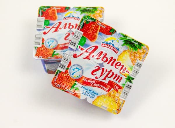 

Йогуртный продукт пастеризованный клубника ананас 7,5% 100 г, Альпенгурт
