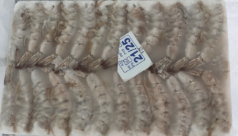 Креветки ванамей б/г 21/25 1,8 кг во льду (1) с/м, ALPS ICE & COLD STORAGE, Индия