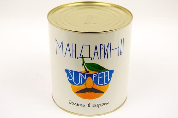 

Мандарины дольками в сиропе 3000 г, SunFeel