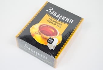 Чай черный в пакетиках 100 х 1 г, Заваркин