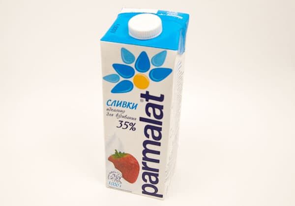 Сливки 35% 1 кг, Parmalat