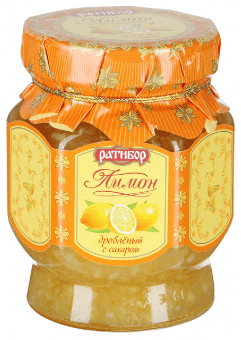 Лимон дробленый с сахаром 365 г, Ратибор