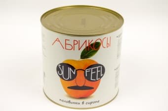 Абрикосы SunFeel в сиропе половинки 2,5 кг