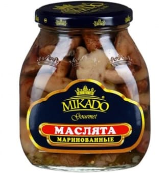 Грибы маслята маринованные Микадо 530 гр
