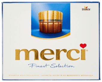 Конфеты с молочным шоколадом «Merci» 250 г