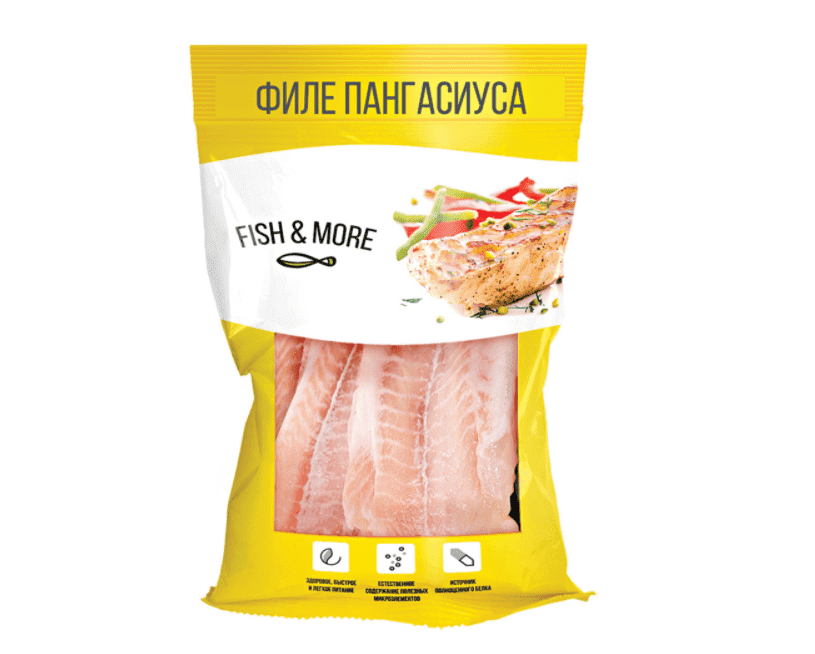 

Пангасиус филе без шкуры 0,5 кг с/м, Fish&More