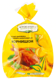 Цыпленок тушка (корнишон) 550+ с/м, Агрокомплекс, Россия