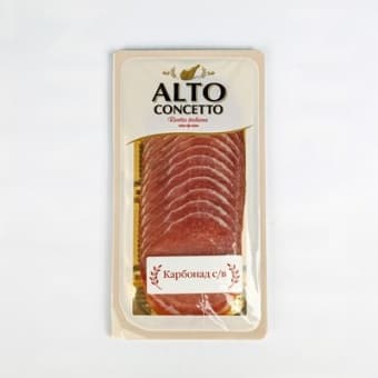 Карбонад сыровяленый "Филетто" нарезка 100 гр охл, Alto Concetto