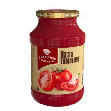 Паста томатная ст/б 1 кг, Домашние секреты, Россия