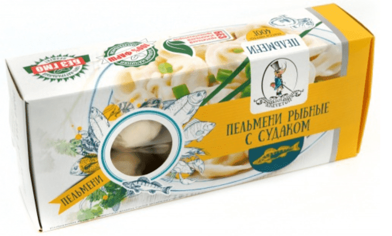 

Пельмени рыбные с судаком 400 г с/м, Don Kreveton