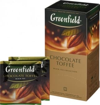 Чай черный в пакетиках "Чоколетт тоффи" 25 х 1,5 г, Greenfield