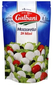 Сыр Моцарелла 45% в рассоле мини 150 гр, Galbani