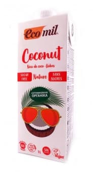 Напиток кокосовый BIO без сахара 1 л, Ecomil