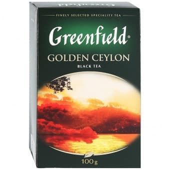 Чай черный листовой "Голден Цейлон" 100 г, Greenfield